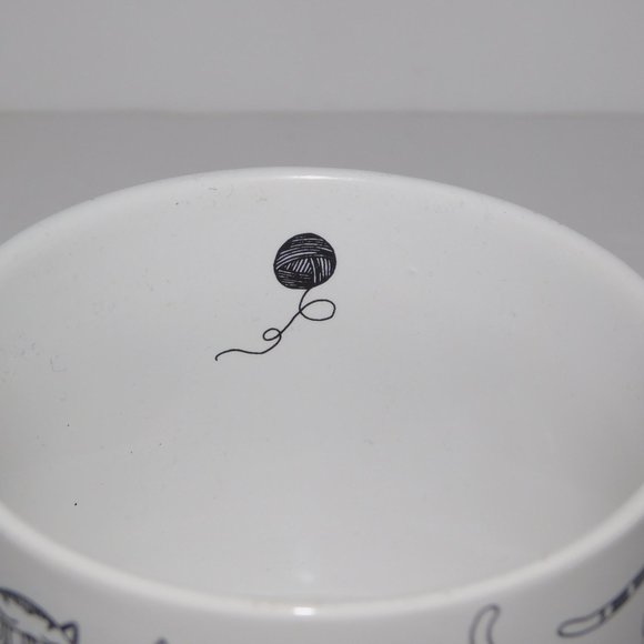 PURR PARTY Now Design White Black Graphic Cat Kitten Mug 14 oz - Picture 8 of 10